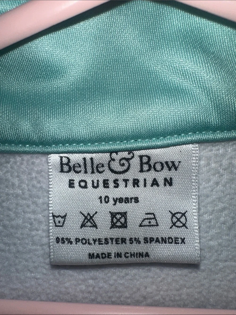 Kids Equestrian quarter-zip fleece riding top